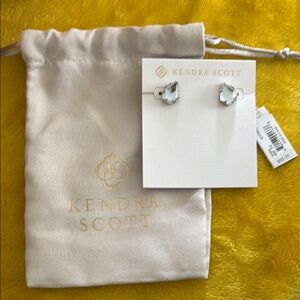 Kendra Scott Silver Opal Stud Earrings